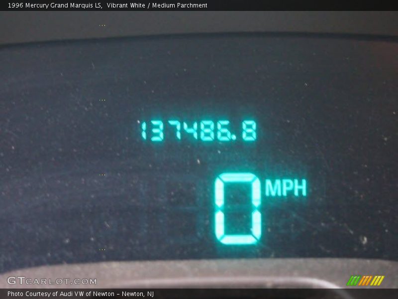 Vibrant White / Medium Parchment 1996 Mercury Grand Marquis LS