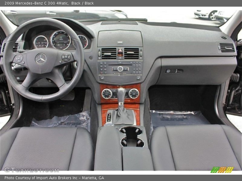 Black / Black 2009 Mercedes-Benz C 300 4Matic