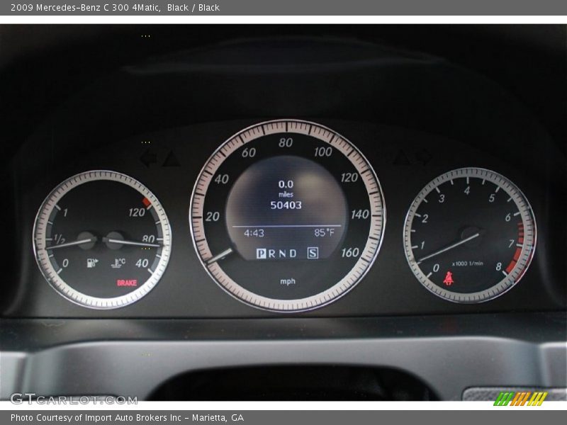 Black / Black 2009 Mercedes-Benz C 300 4Matic