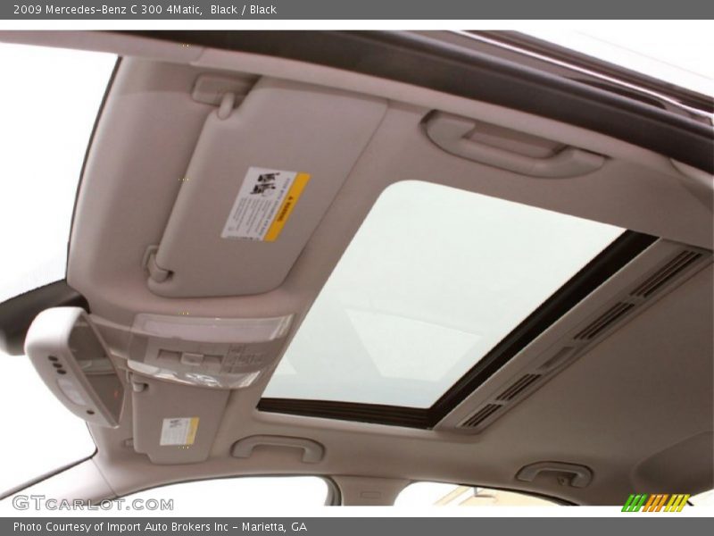 Black / Black 2009 Mercedes-Benz C 300 4Matic