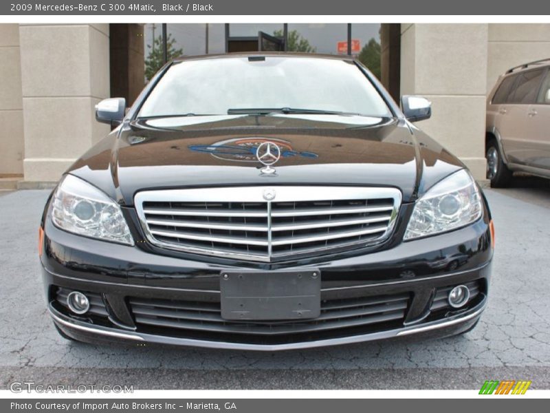 Black / Black 2009 Mercedes-Benz C 300 4Matic