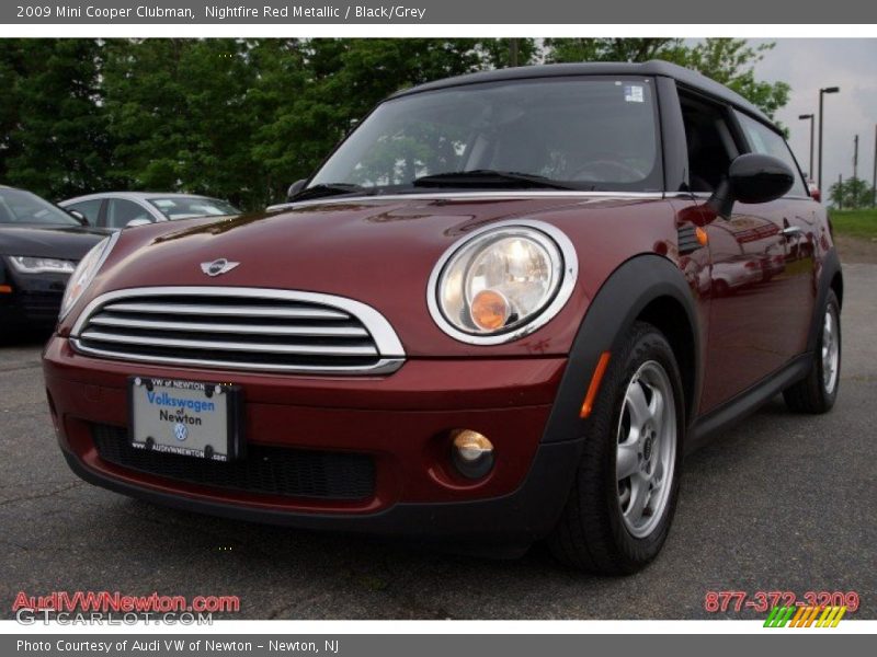 Nightfire Red Metallic / Black/Grey 2009 Mini Cooper Clubman