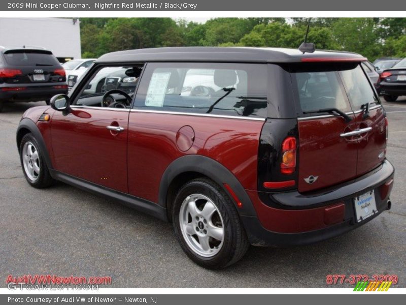 Nightfire Red Metallic / Black/Grey 2009 Mini Cooper Clubman