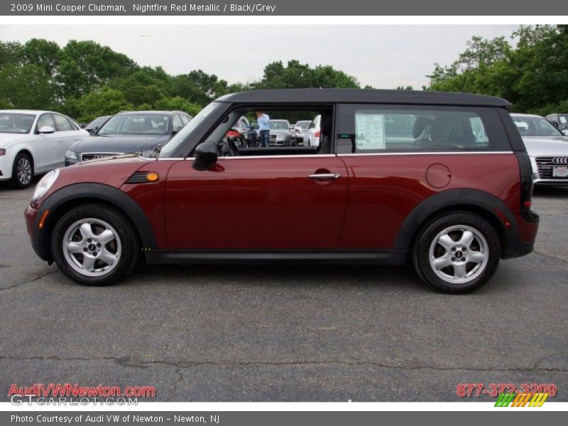 Nightfire Red Metallic / Black/Grey 2009 Mini Cooper Clubman