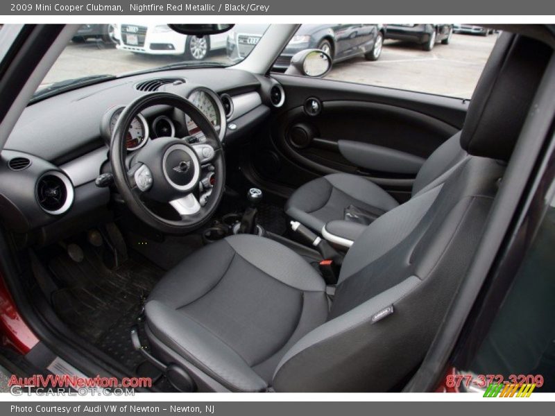 Nightfire Red Metallic / Black/Grey 2009 Mini Cooper Clubman