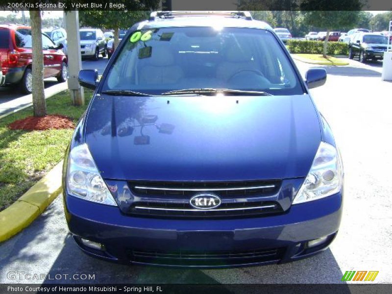 Velvet Blue / Beige 2006 Kia Sedona EX