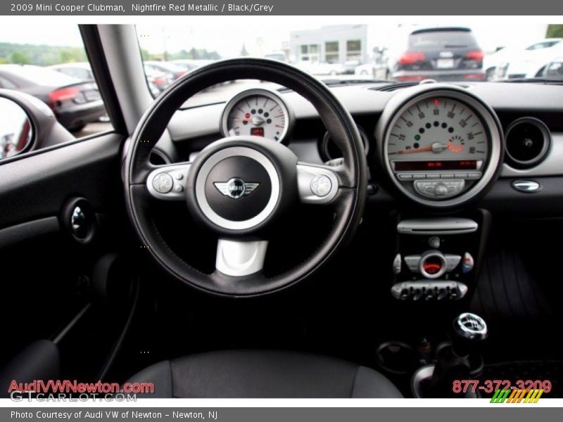 Nightfire Red Metallic / Black/Grey 2009 Mini Cooper Clubman