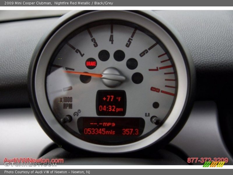 Nightfire Red Metallic / Black/Grey 2009 Mini Cooper Clubman