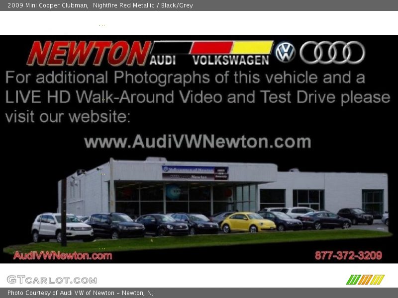 Nightfire Red Metallic / Black/Grey 2009 Mini Cooper Clubman