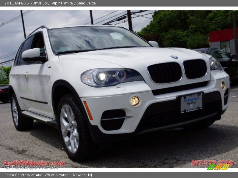 Alpine White / Sand Beige 2011 BMW X5 xDrive 35i