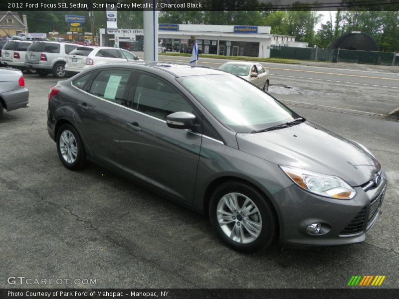 Sterling Grey Metallic / Charcoal Black 2012 Ford Focus SEL Sedan