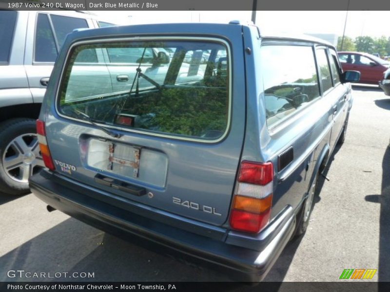 Dark Blue Metallic / Blue 1987 Volvo 240 DL Wagon