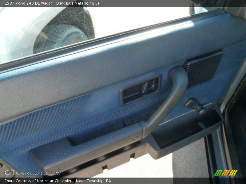 Dark Blue Metallic / Blue 1987 Volvo 240 DL Wagon