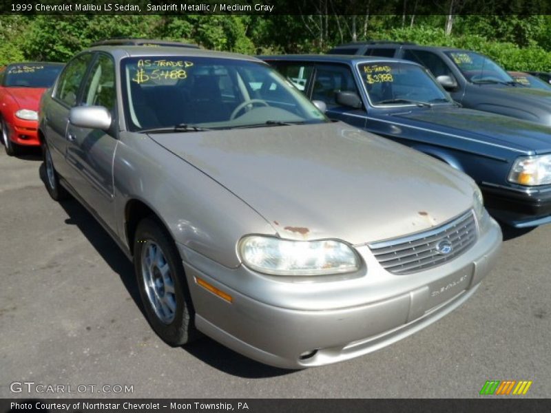 Sandrift Metallic / Medium Gray 1999 Chevrolet Malibu LS Sedan