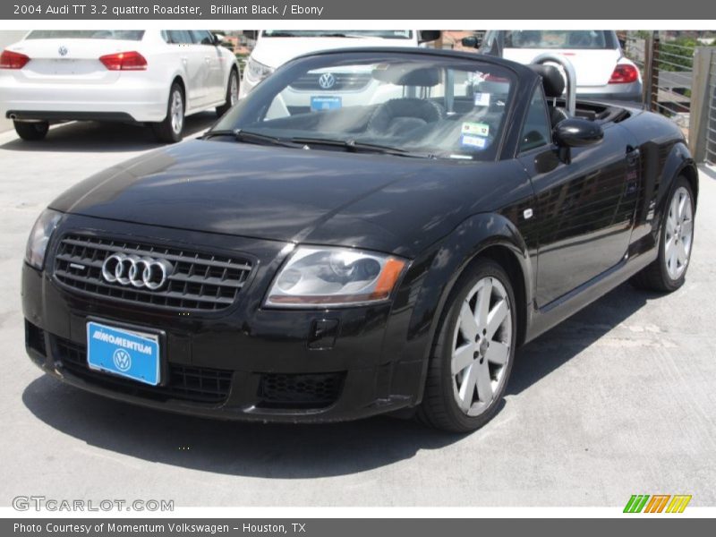 Brilliant Black / Ebony 2004 Audi TT 3.2 quattro Roadster