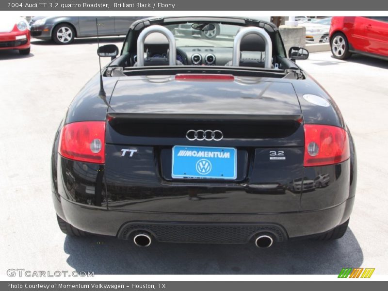 Brilliant Black / Ebony 2004 Audi TT 3.2 quattro Roadster