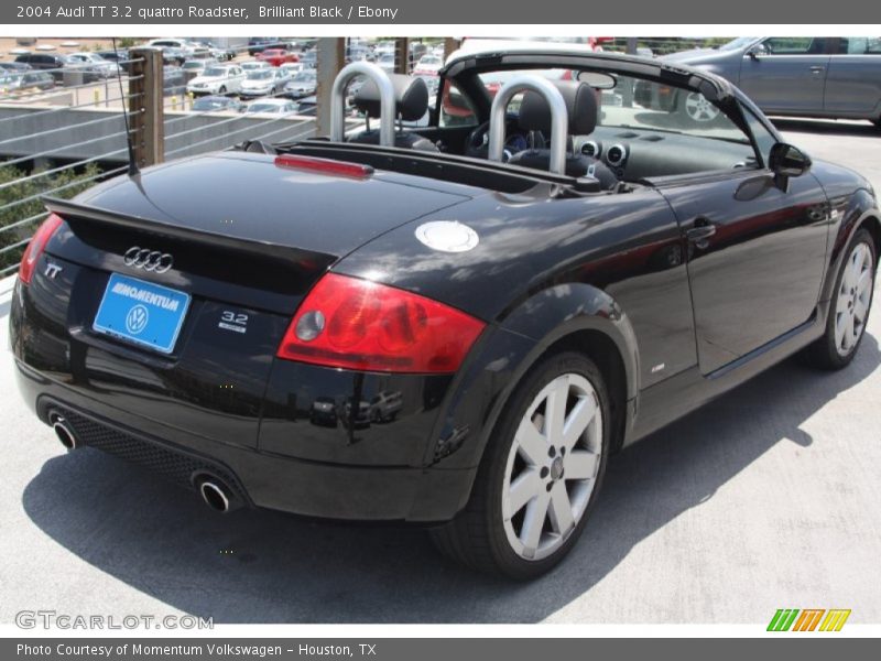 Brilliant Black / Ebony 2004 Audi TT 3.2 quattro Roadster