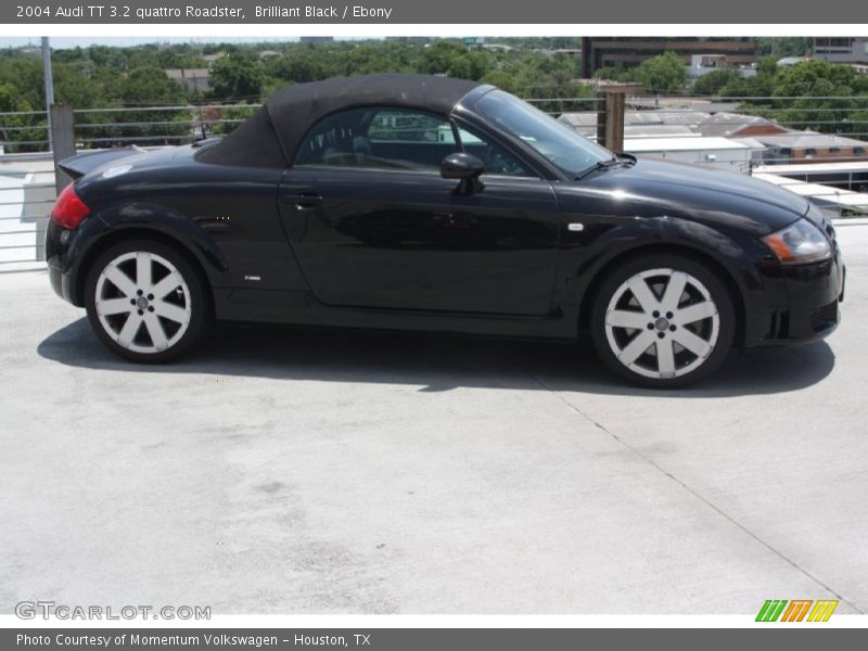 Brilliant Black / Ebony 2004 Audi TT 3.2 quattro Roadster