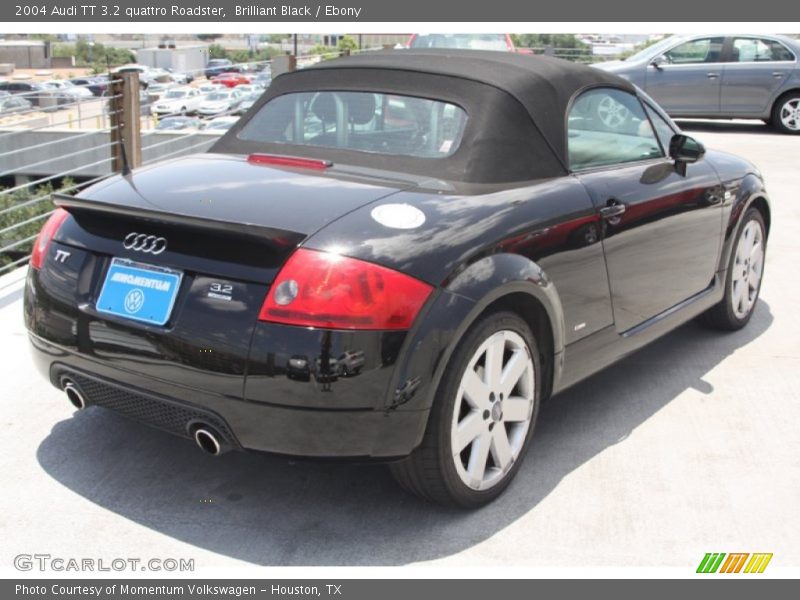 Brilliant Black / Ebony 2004 Audi TT 3.2 quattro Roadster