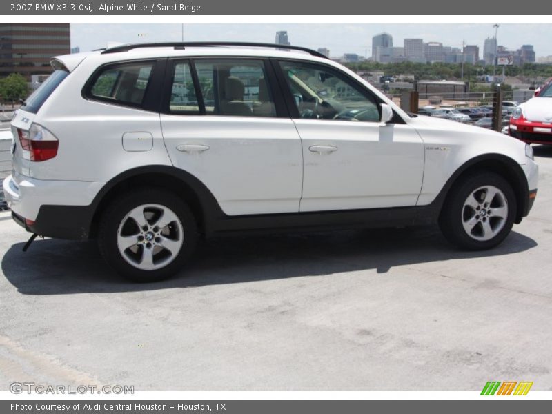 Alpine White / Sand Beige 2007 BMW X3 3.0si