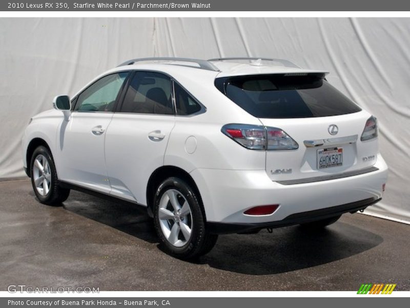 Starfire White Pearl / Parchment/Brown Walnut 2010 Lexus RX 350