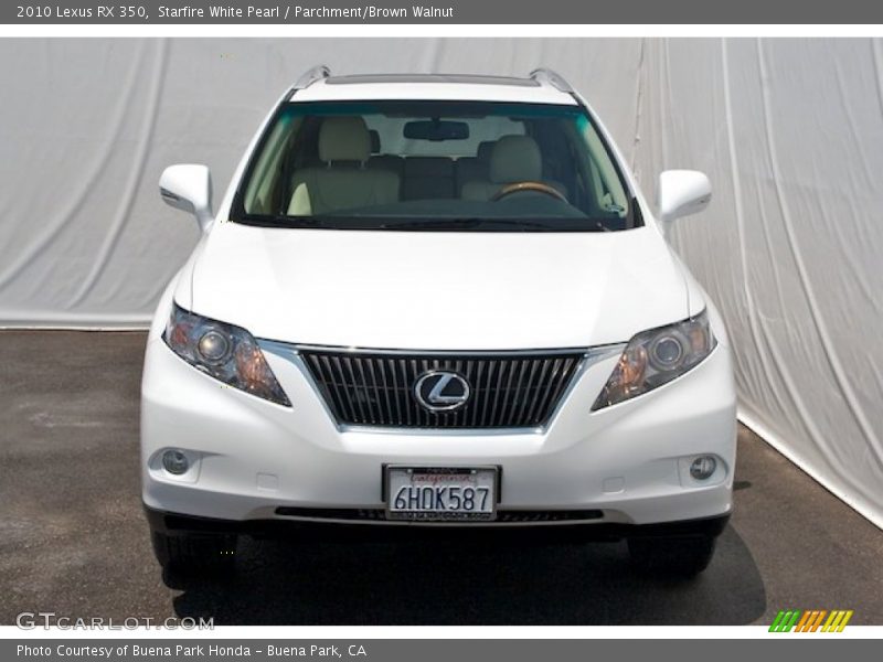Starfire White Pearl / Parchment/Brown Walnut 2010 Lexus RX 350