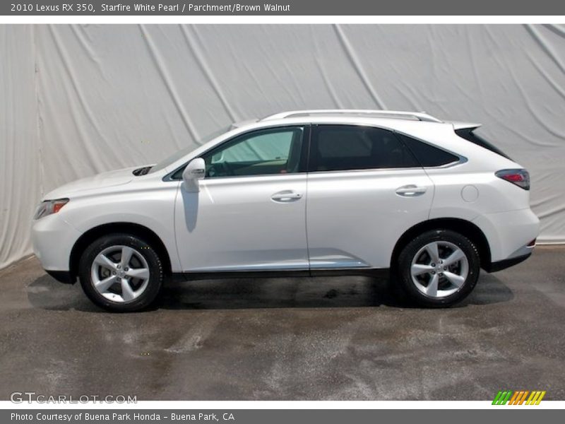 Starfire White Pearl / Parchment/Brown Walnut 2010 Lexus RX 350