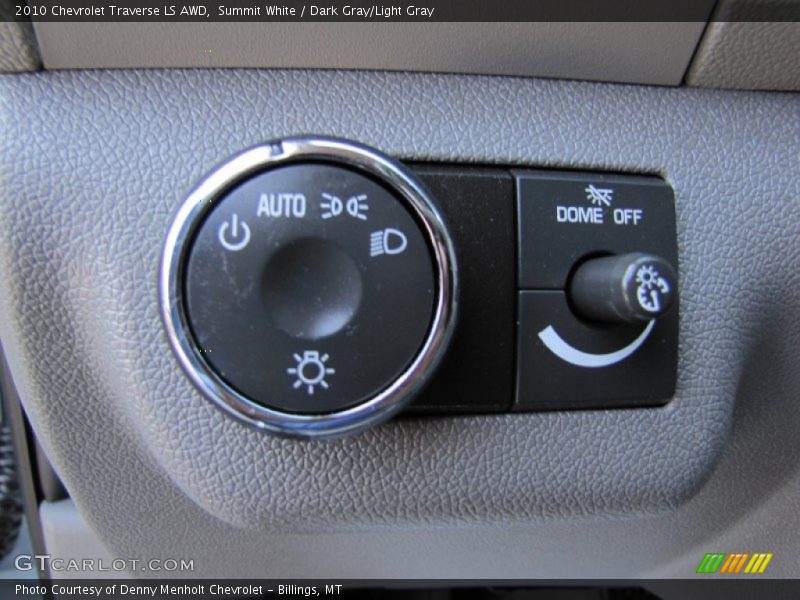 Summit White / Dark Gray/Light Gray 2010 Chevrolet Traverse LS AWD