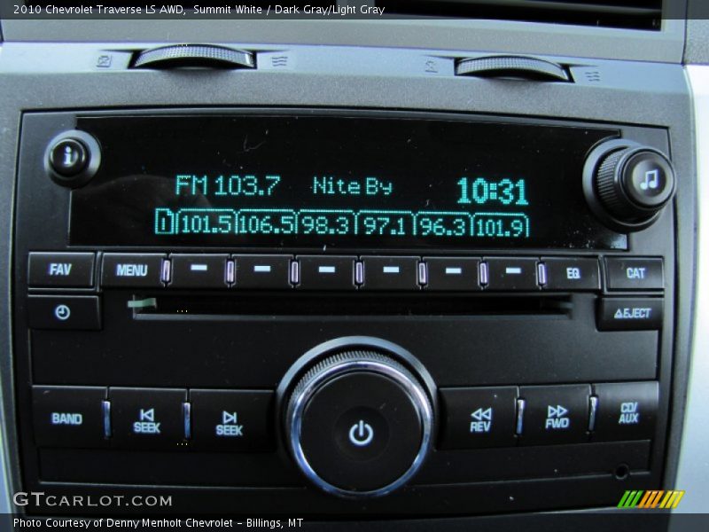 Summit White / Dark Gray/Light Gray 2010 Chevrolet Traverse LS AWD