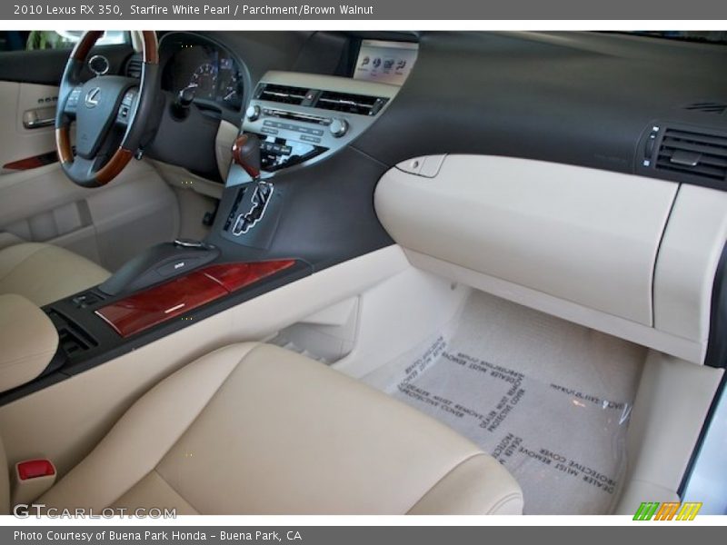 Starfire White Pearl / Parchment/Brown Walnut 2010 Lexus RX 350