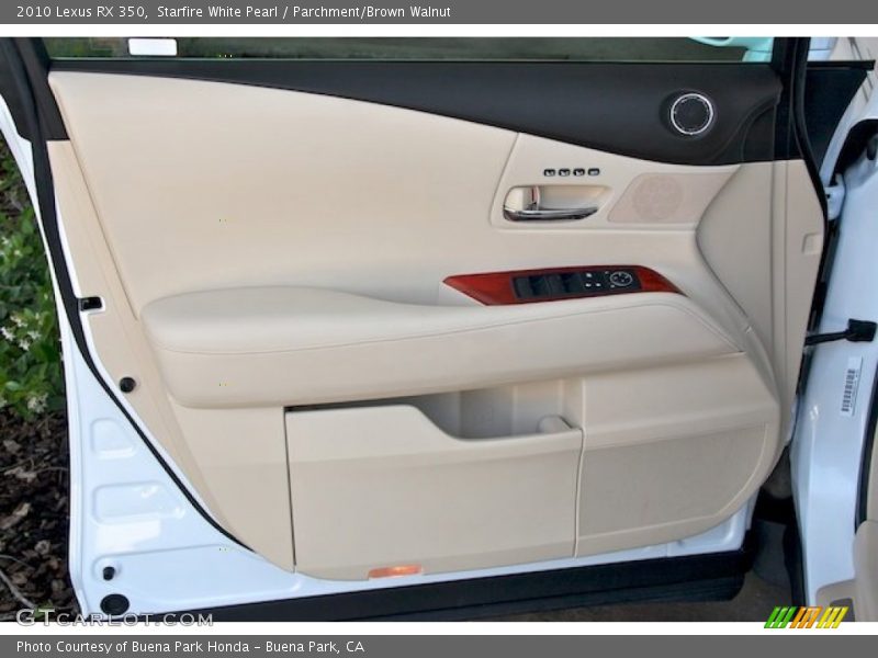 Starfire White Pearl / Parchment/Brown Walnut 2010 Lexus RX 350