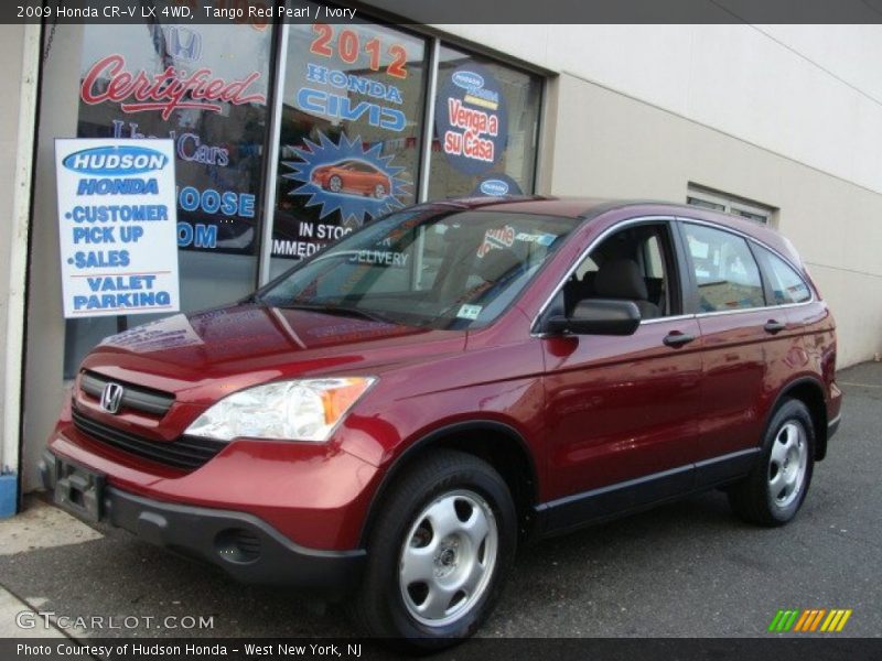 Tango Red Pearl / Ivory 2009 Honda CR-V LX 4WD