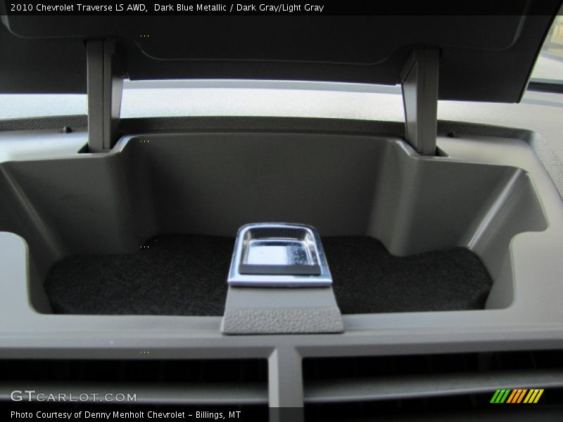 Dark Blue Metallic / Dark Gray/Light Gray 2010 Chevrolet Traverse LS AWD