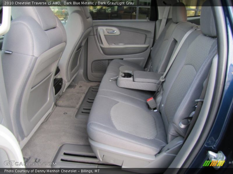 Dark Blue Metallic / Dark Gray/Light Gray 2010 Chevrolet Traverse LS AWD