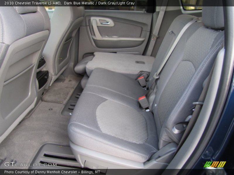 Dark Blue Metallic / Dark Gray/Light Gray 2010 Chevrolet Traverse LS AWD