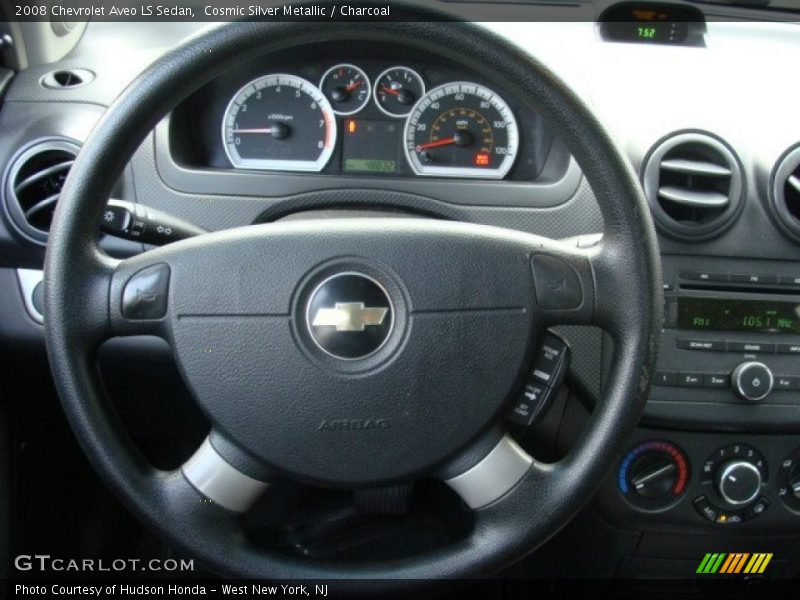 Cosmic Silver Metallic / Charcoal 2008 Chevrolet Aveo LS Sedan