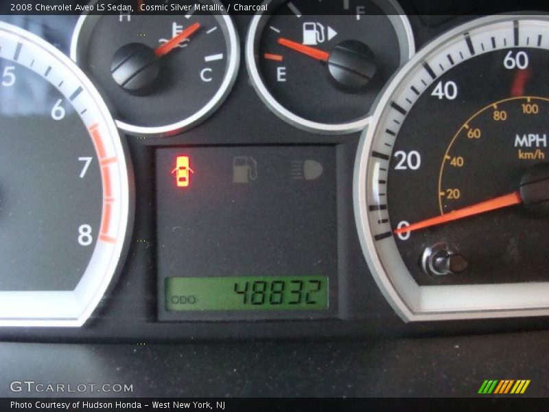 Cosmic Silver Metallic / Charcoal 2008 Chevrolet Aveo LS Sedan