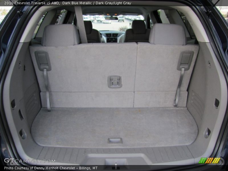 Dark Blue Metallic / Dark Gray/Light Gray 2010 Chevrolet Traverse LS AWD
