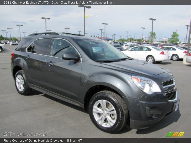 Cyber Gray Metallic / Light Titanium/Jet Black 2011 Chevrolet Equinox LT AWD