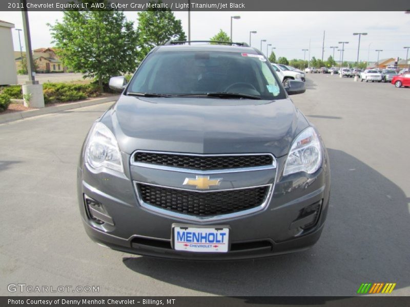Cyber Gray Metallic / Light Titanium/Jet Black 2011 Chevrolet Equinox LT AWD