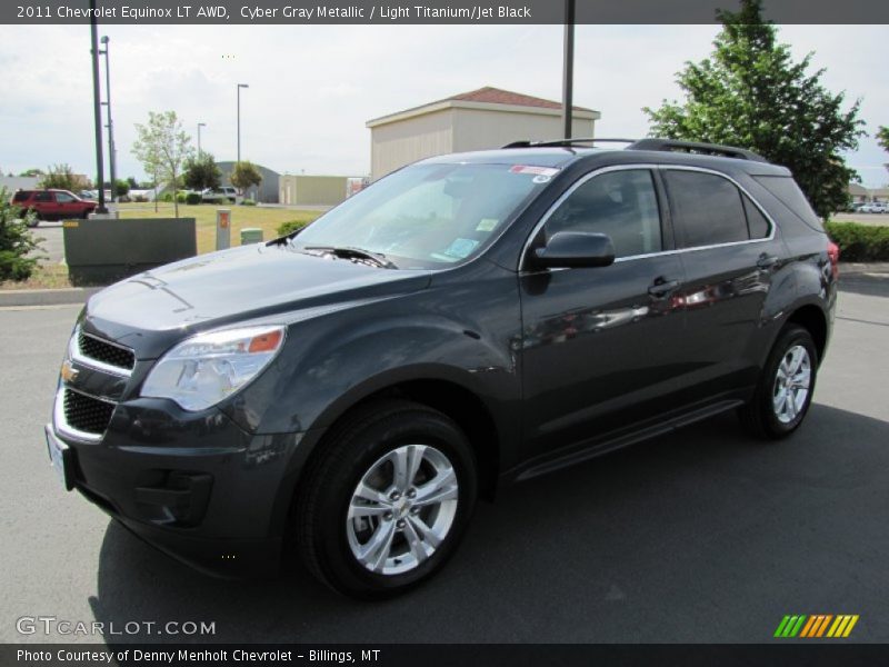 Cyber Gray Metallic / Light Titanium/Jet Black 2011 Chevrolet Equinox LT AWD