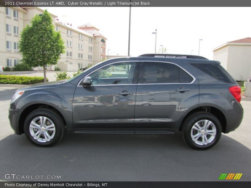 Cyber Gray Metallic / Light Titanium/Jet Black 2011 Chevrolet Equinox LT AWD