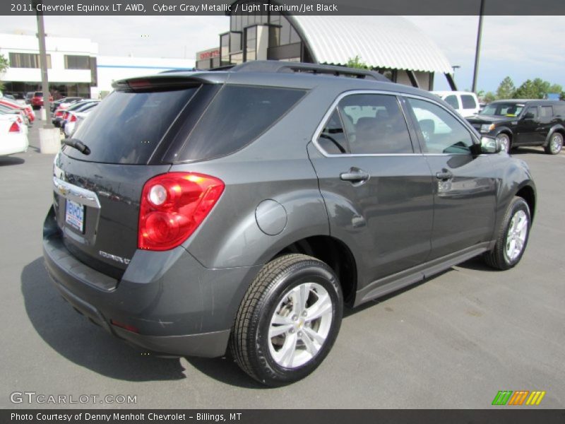 Cyber Gray Metallic / Light Titanium/Jet Black 2011 Chevrolet Equinox LT AWD