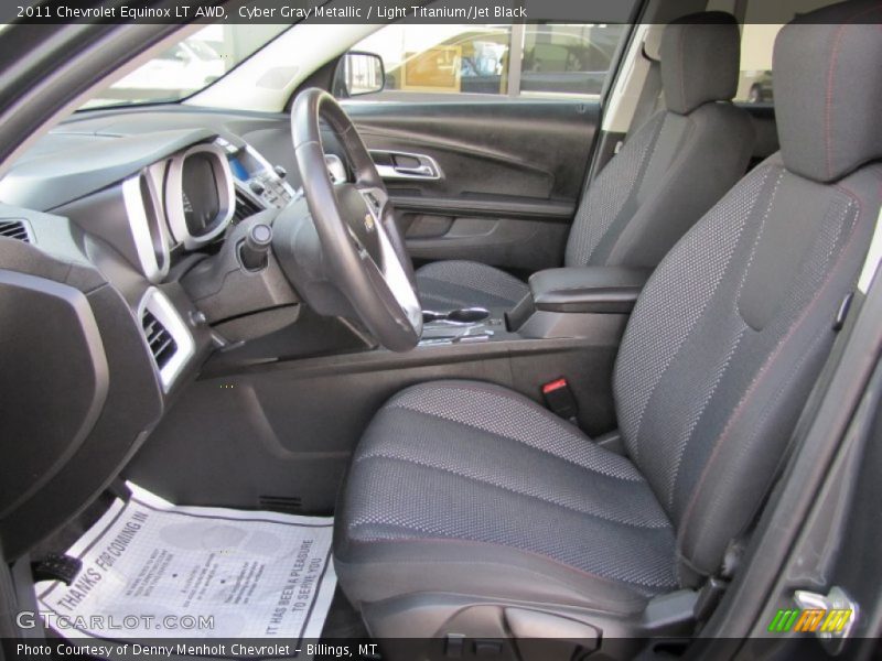 Cyber Gray Metallic / Light Titanium/Jet Black 2011 Chevrolet Equinox LT AWD