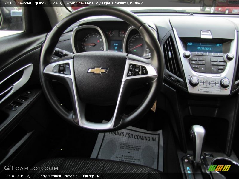 Cyber Gray Metallic / Light Titanium/Jet Black 2011 Chevrolet Equinox LT AWD