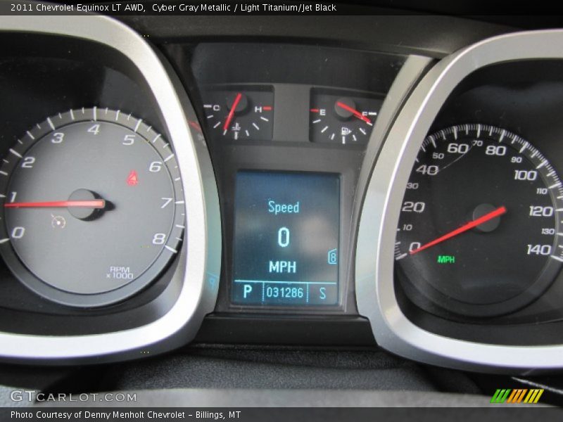 Cyber Gray Metallic / Light Titanium/Jet Black 2011 Chevrolet Equinox LT AWD