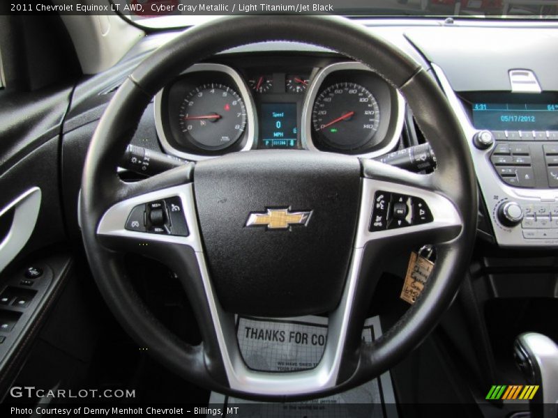 Cyber Gray Metallic / Light Titanium/Jet Black 2011 Chevrolet Equinox LT AWD