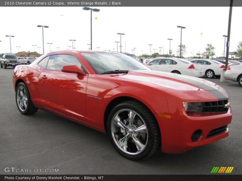 Inferno Orange Metallic / Black 2010 Chevrolet Camaro LS Coupe