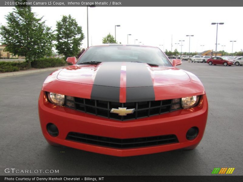 Inferno Orange Metallic / Black 2010 Chevrolet Camaro LS Coupe
