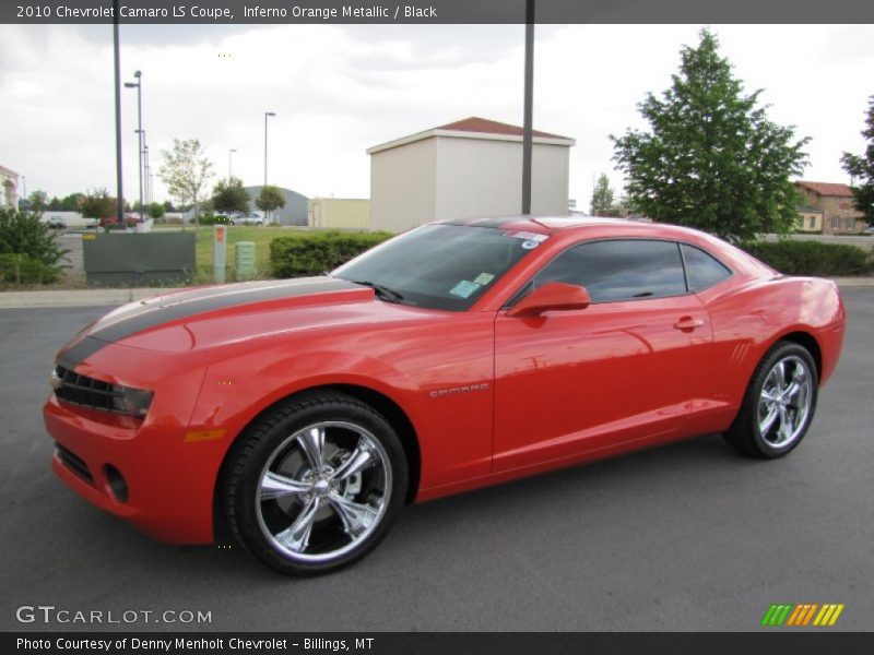 Inferno Orange Metallic / Black 2010 Chevrolet Camaro LS Coupe